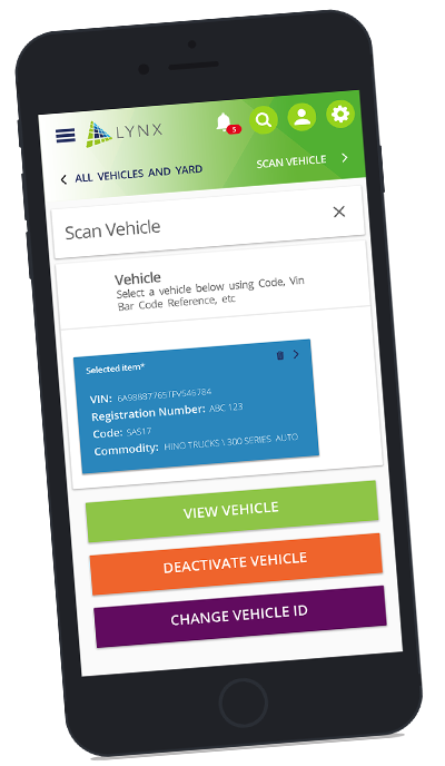 Lynx integrated vehicle logistics system software by Vehnet